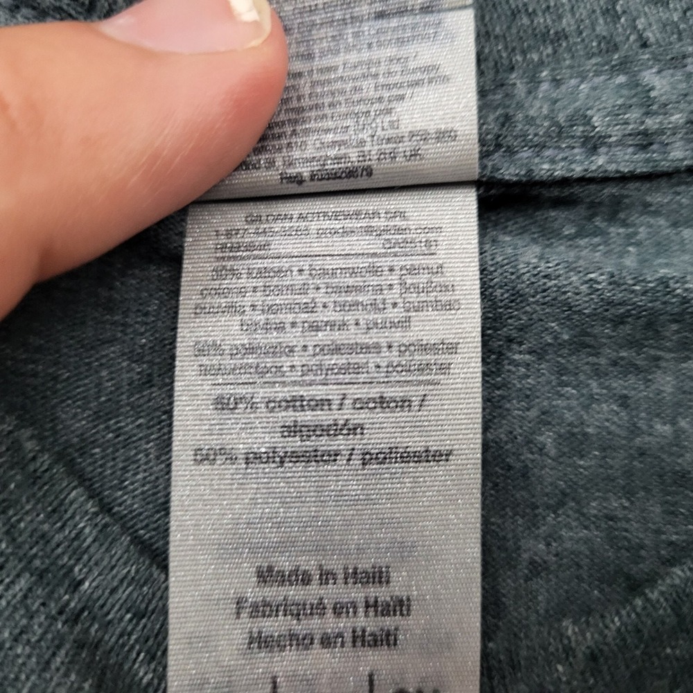 Gildan‎ Las Vegas Graphic T-Shirt S Charcoal Gray Heather Floral Butterfly Bird - Picture 10 of 11